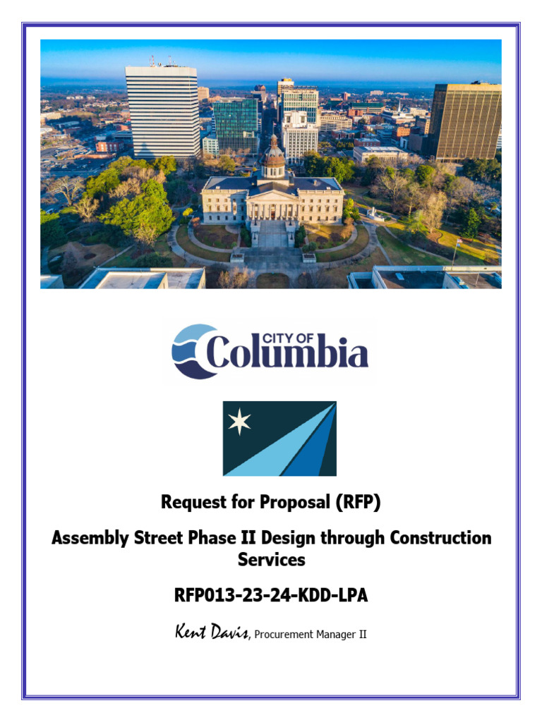 RFP for Assembly Street Phase II Services | PDF | Government ...
