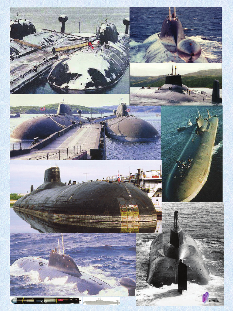 Sous-marins russes Akula et Typhoon | PDF | Sous-marins | Navires de guerre