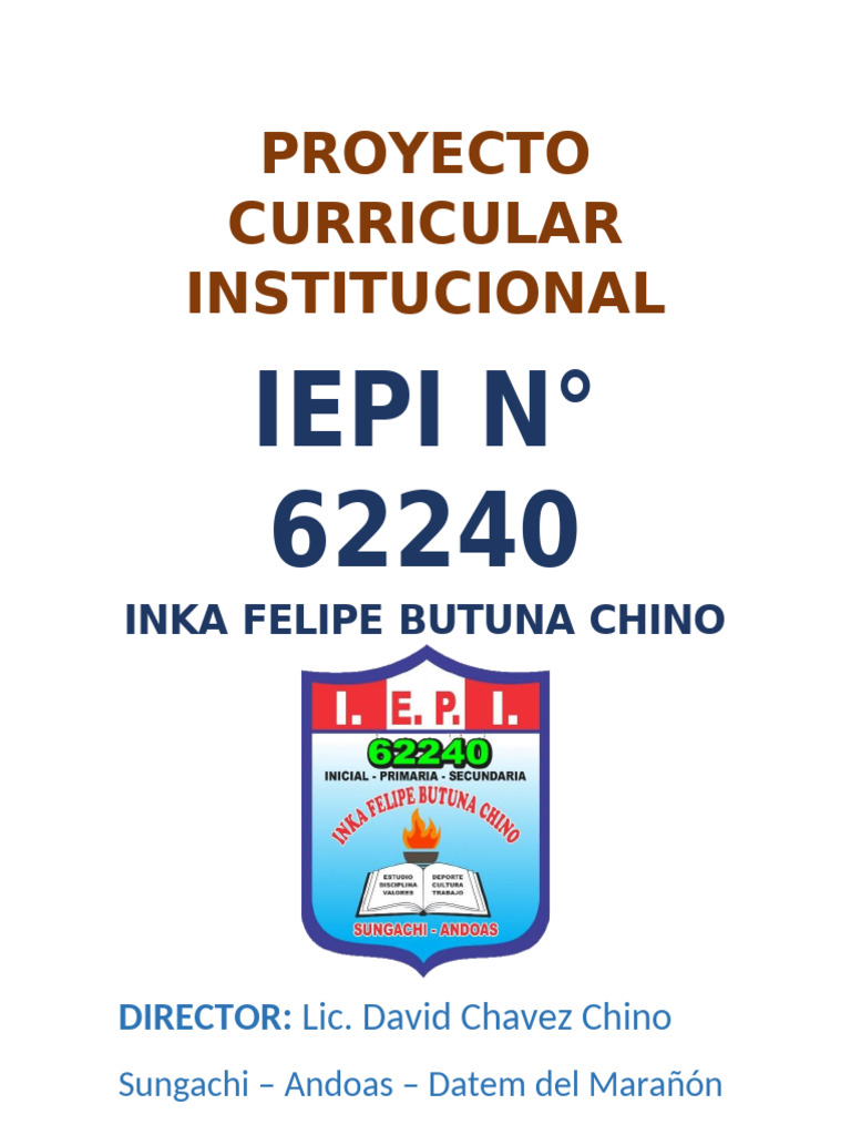 Proyecto Curricular IEPI 62240 2025 | PDF | Evaluación | Educación de ...