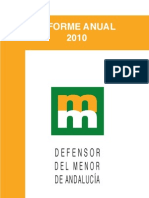 Defensor del menor de Andalucia Informe Anual 2010