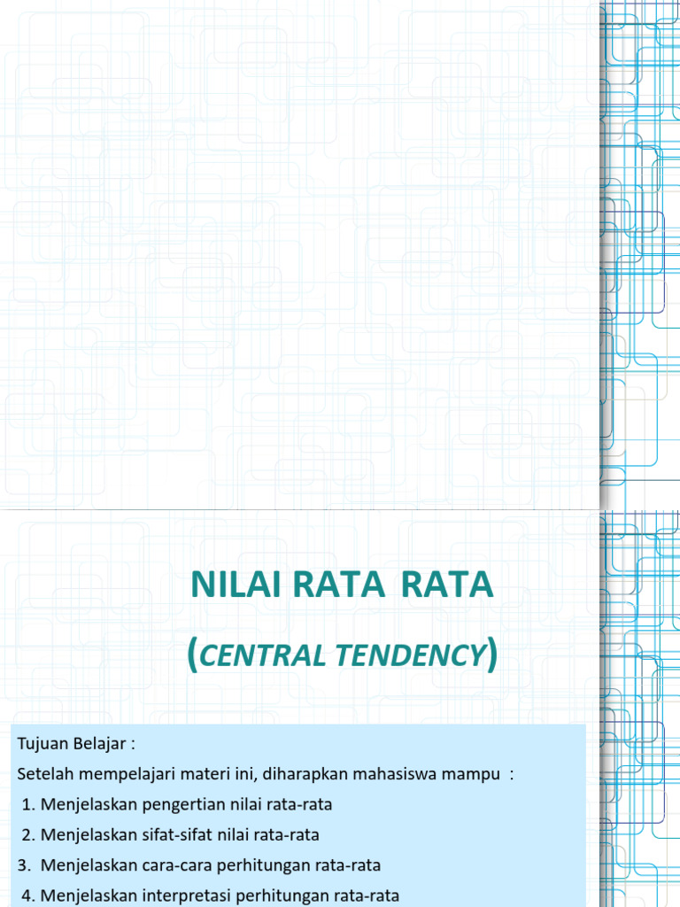 Panduan Lengkap Perhitungan Rata-Rata | PDF