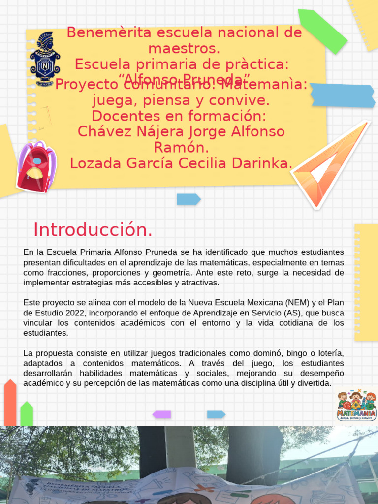 Proyecto Matemanía: Aprendizaje Lúdico en Matemáticas | PDF | Enseñando ...