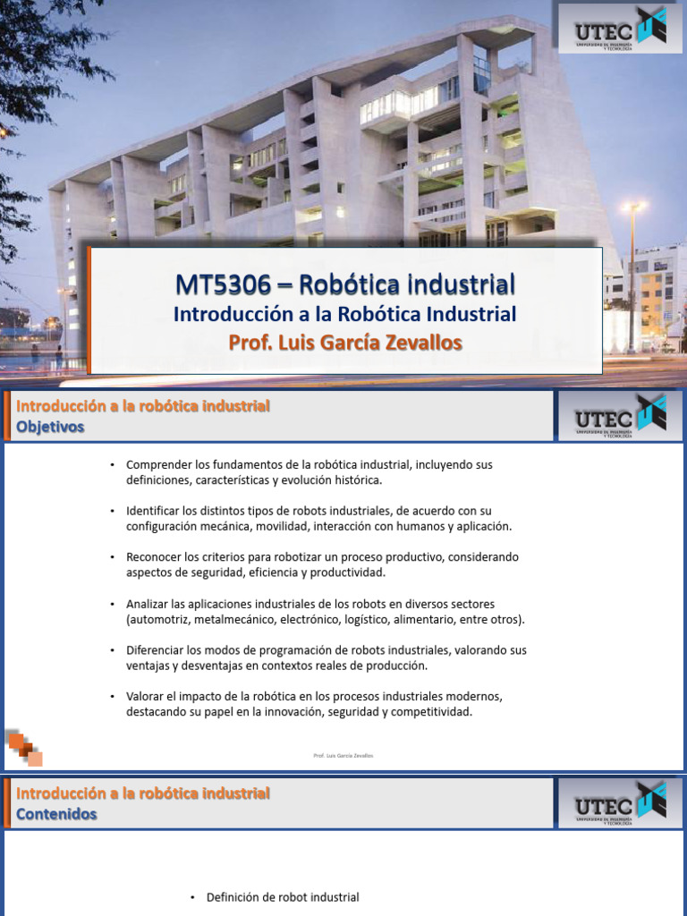 Introducción a la Robótica Industrial | PDF | Robot | Robótica