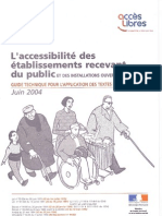 L'accessibilité des ERP aux handicapés