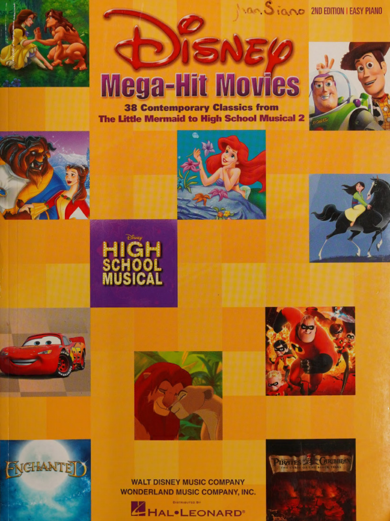 Disney Easy Piano Songbook | PDF | The Walt Disney Company