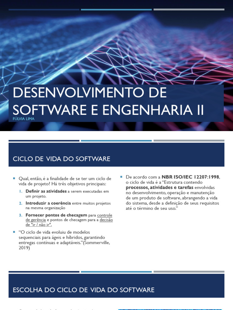 Ciclo de Vida do Software: Modelos e Métodos | PDF | Testes de software ...