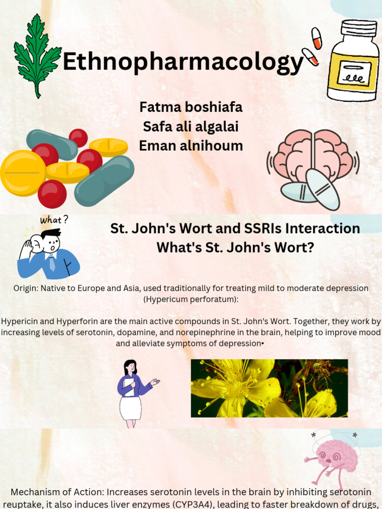 St. John's Wort and SSRIs Interaction What's St. John's Wort PDF | PDF ...