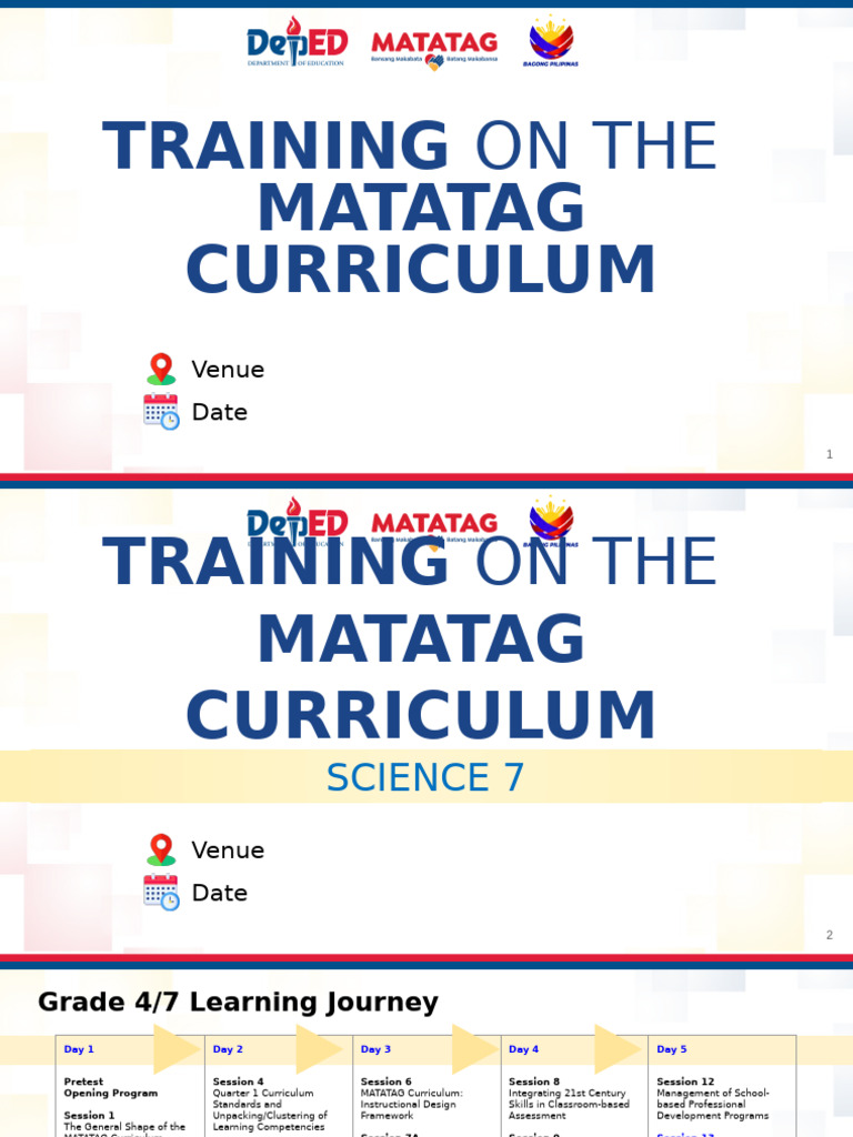 MATATAG Curriculum Training 2024 Guide | PDF | Curriculum | Lesson Plan