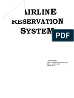 Airline Reservation System Synopsis