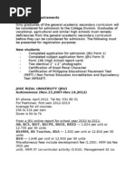 Download JRU Admission Requirements by Jazel Ann Cosing SN92814179 doc pdf