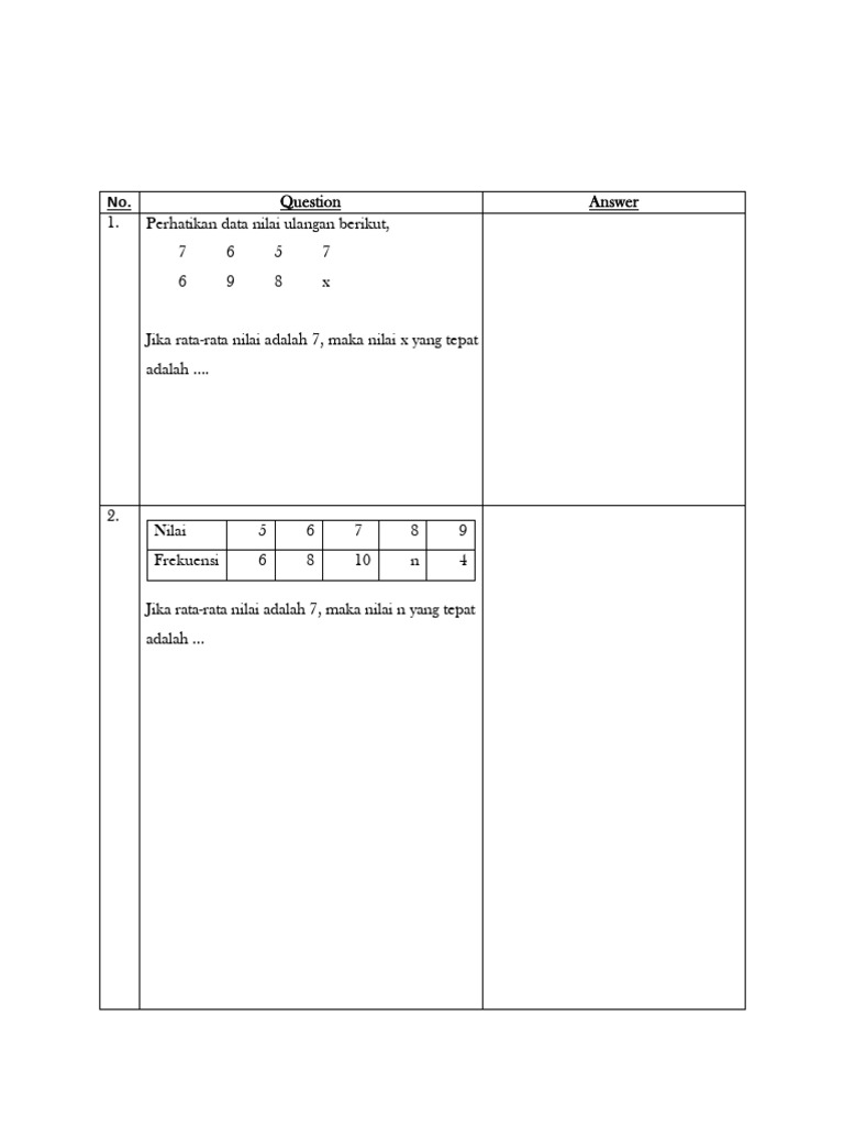 Question of Statistics | PDF