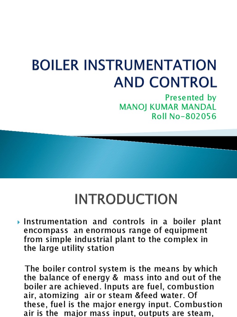Boiler Instrumentation and Control Present Ti On | PDF | Boiler ...