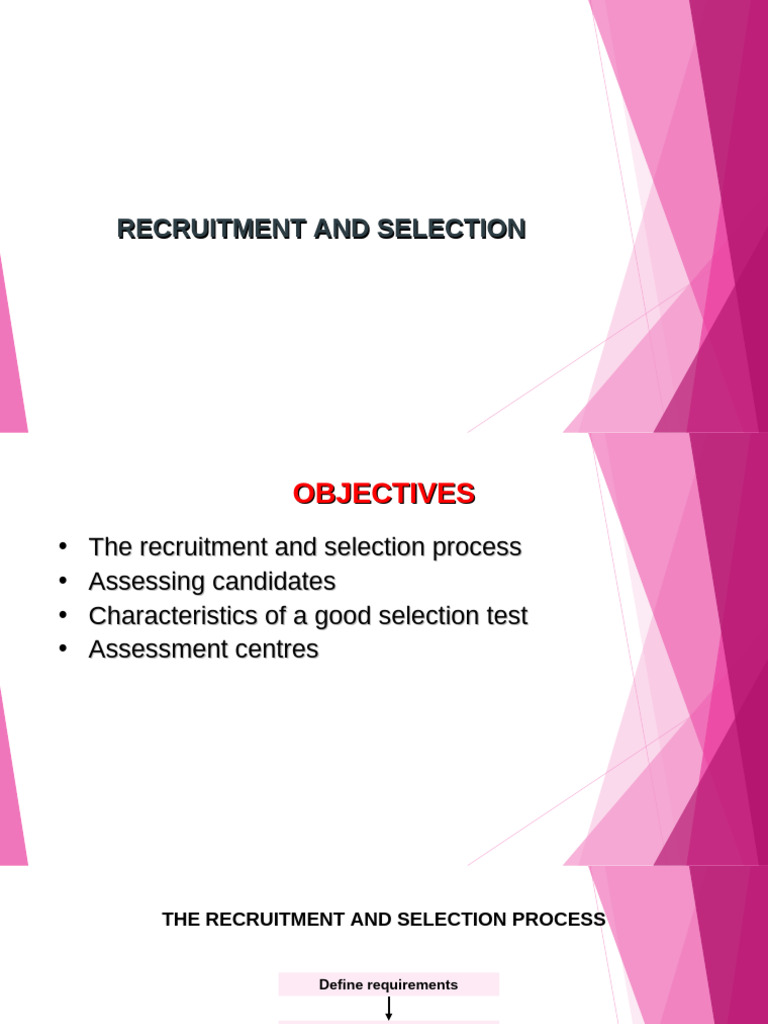 Recruitment and Selection Process Guide | PDF | Recruitment | Cognition