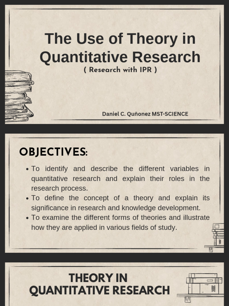 Theory in Quantitative Research | PDF | Quantitative Research ...