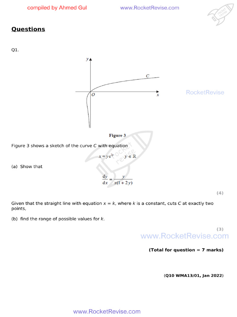 Ial p3 Log Differentiation | PDF