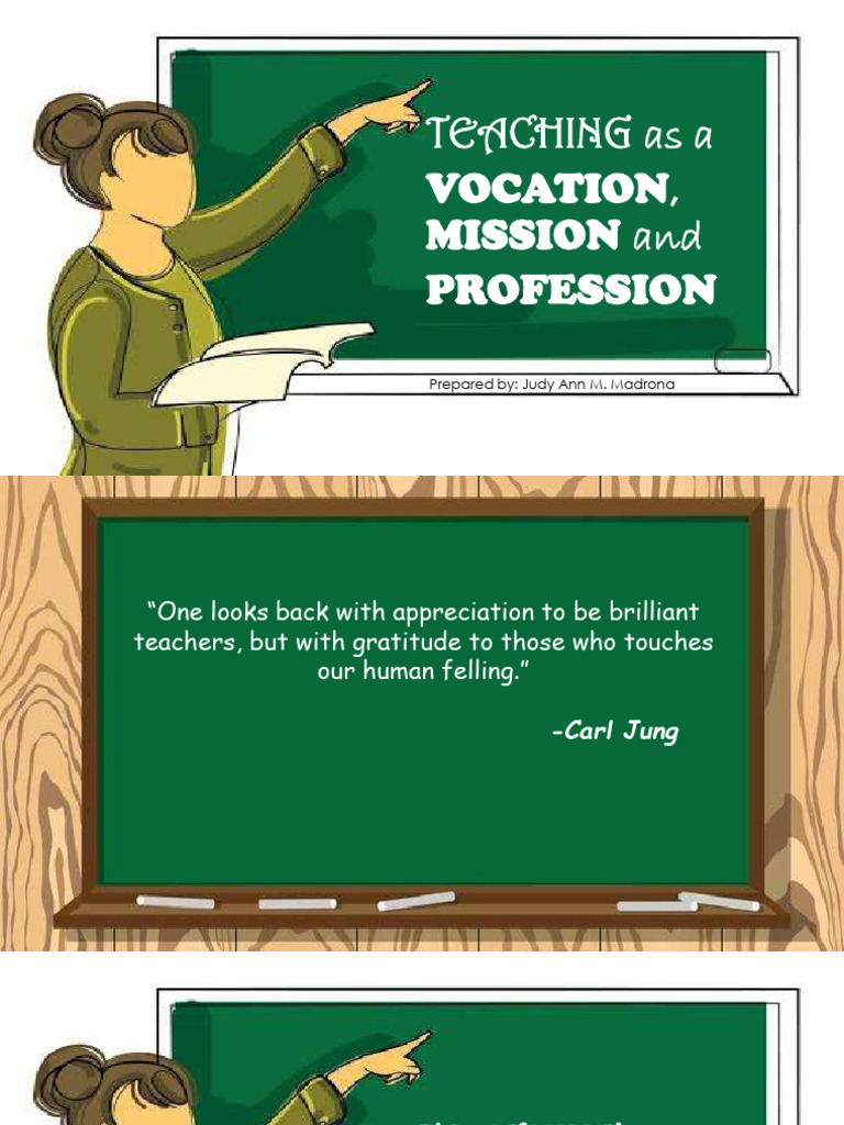 Teaching: Vocation, Mission, Profession | PDF | Teachers