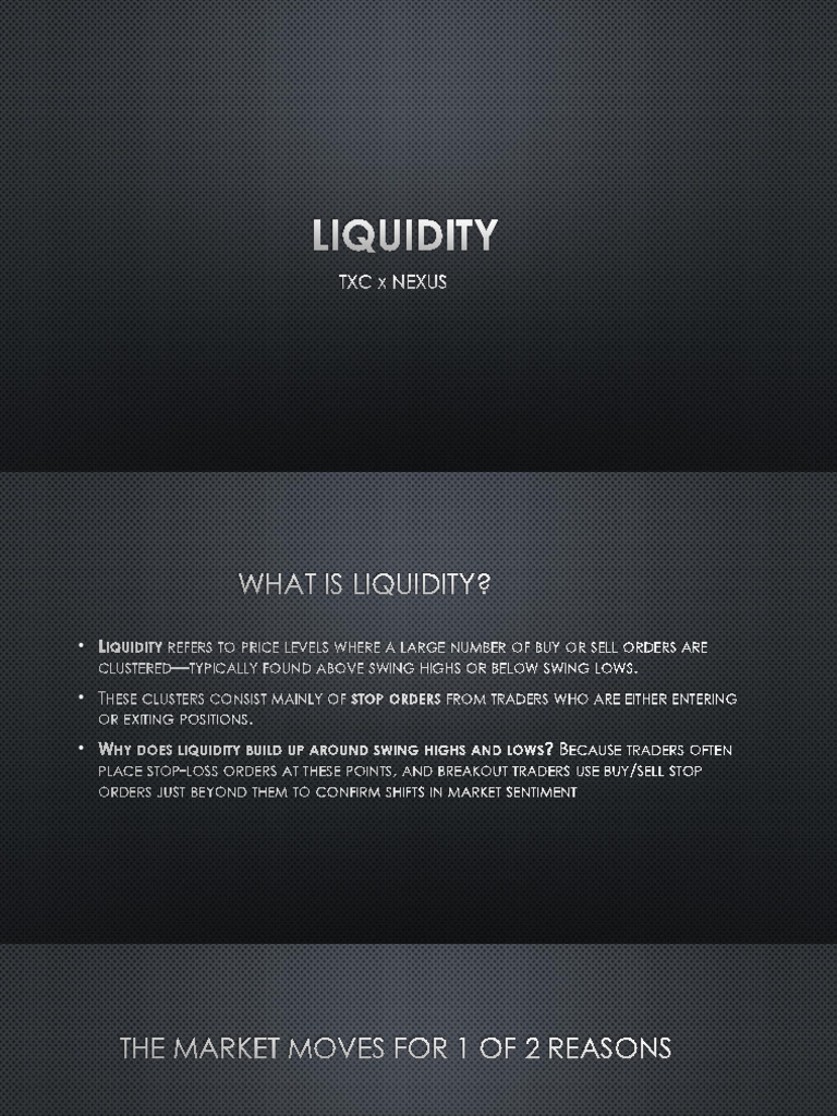 Liquidity | PDF | Order (Exchange) | Day Trading