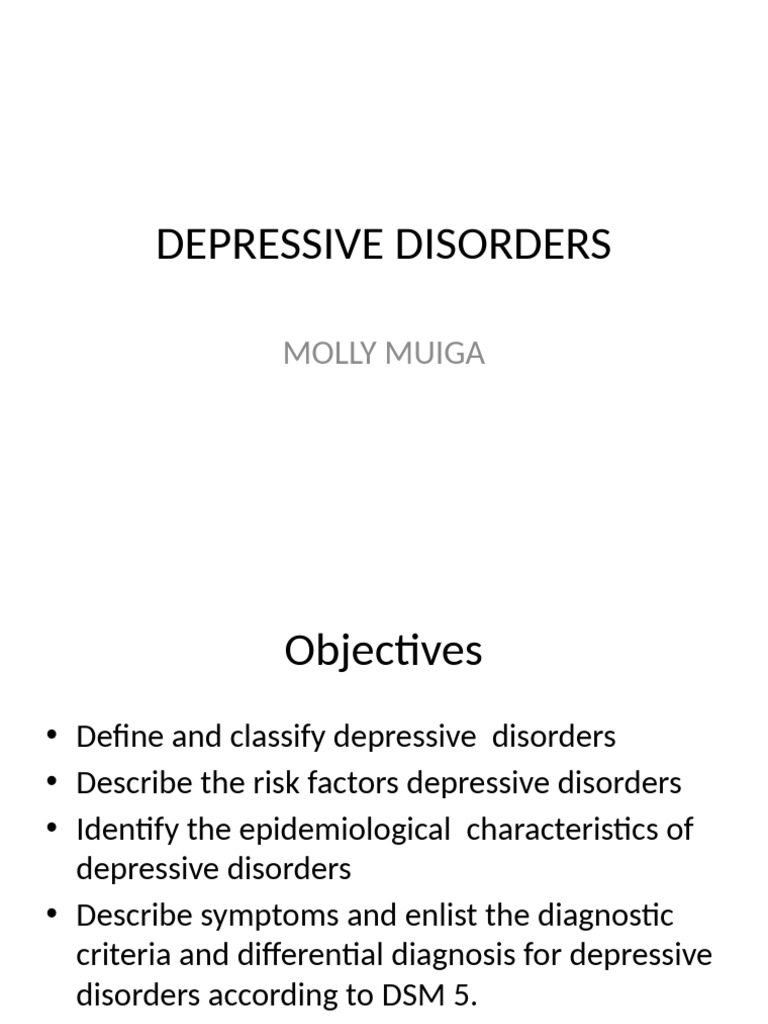 Understanding Depressive Disorders | PDF | Major Depressive Disorder ...