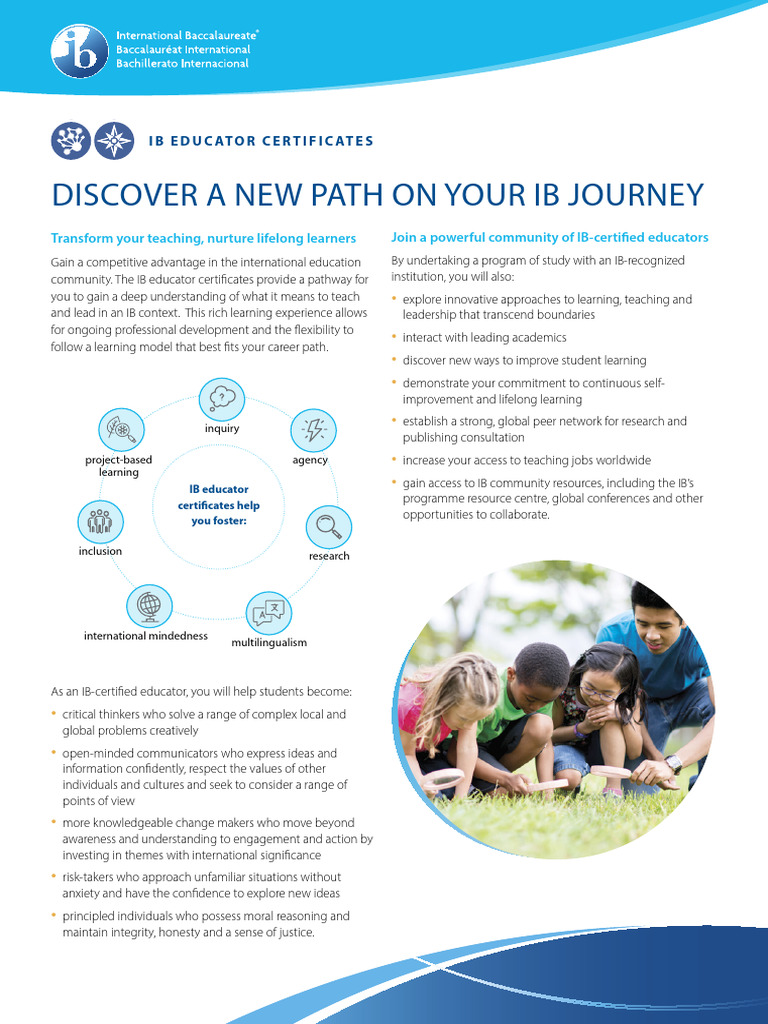 IB Educator Certificate Overview | PDF | Learning | Teachers