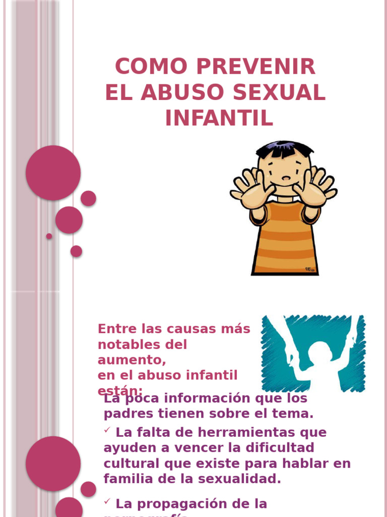 Prevenir El Abuso Sexual Infantil - 1 | PDF | Abuso sexual | Abuso ...