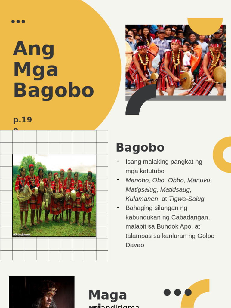 3.1 Ang Mga Bagobo | PDF