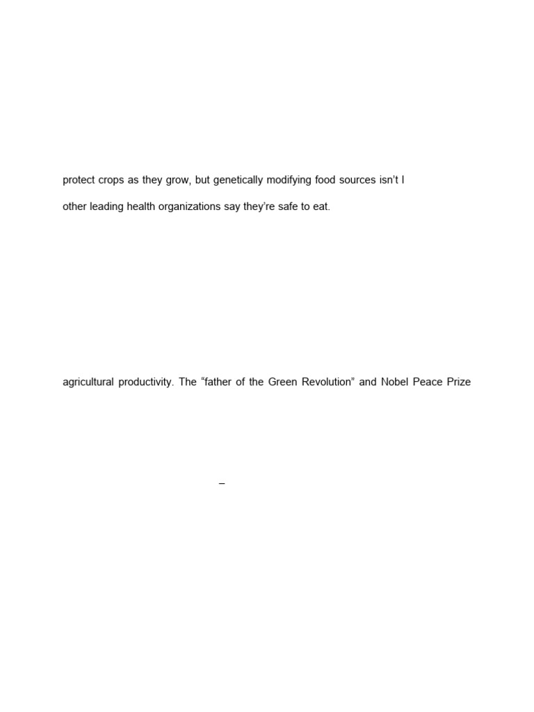 Understanding Genetically Engineered Foods | PDF | Genetic Engineering ...