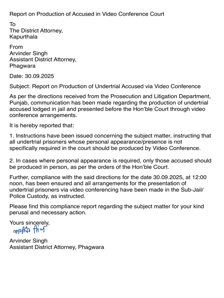 Intimation To DC | PDF