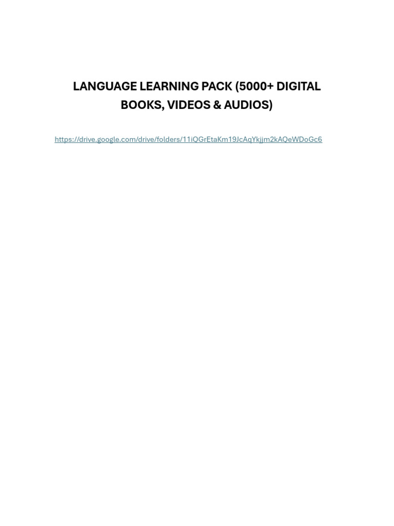 5000+ Language Learning Resources | PDF