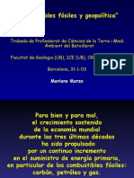 Combustibles Fosiles y Geopolítica