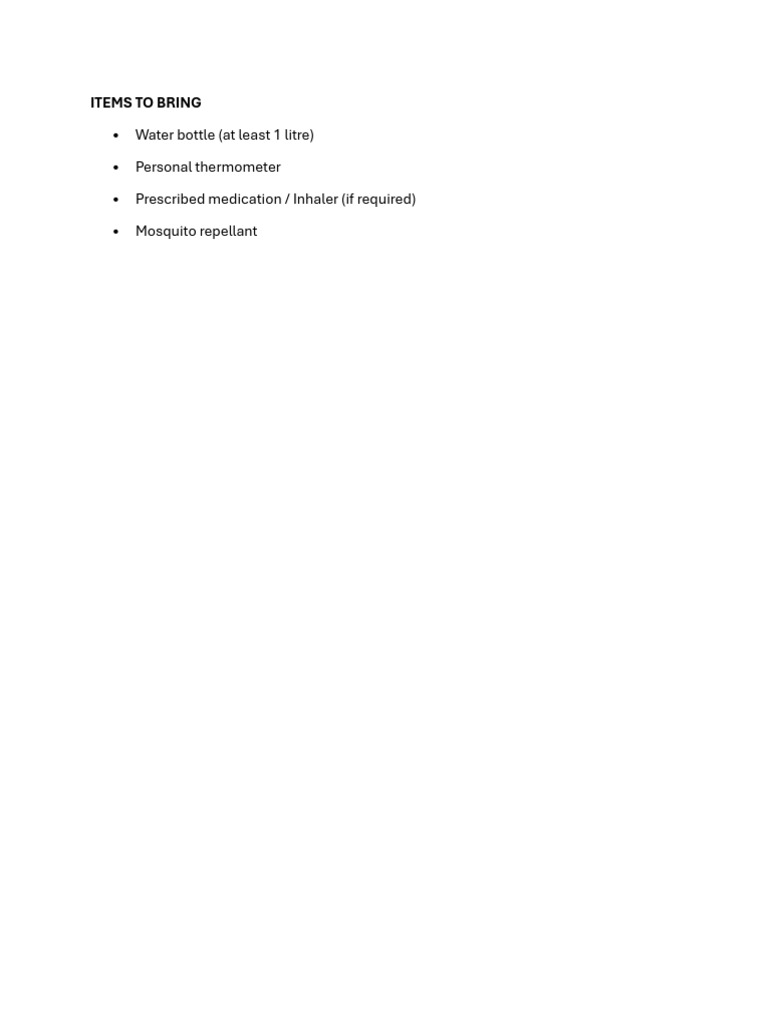Packing List | PDF