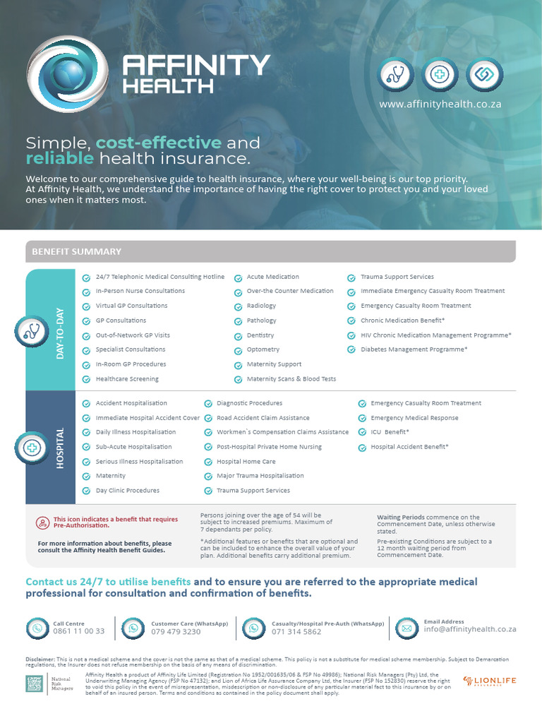 Affinity Health 2025 Benefits Overview | PDF | Emergency Department ...