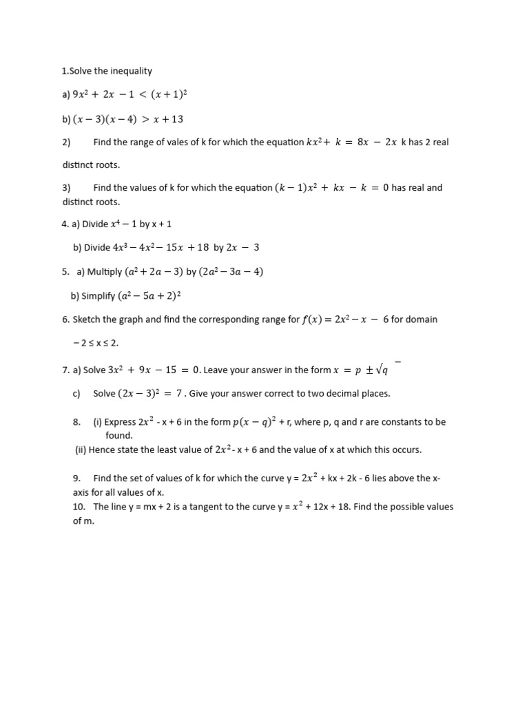 Sub - Add Maths Assignment 1 STD 8 | PDF