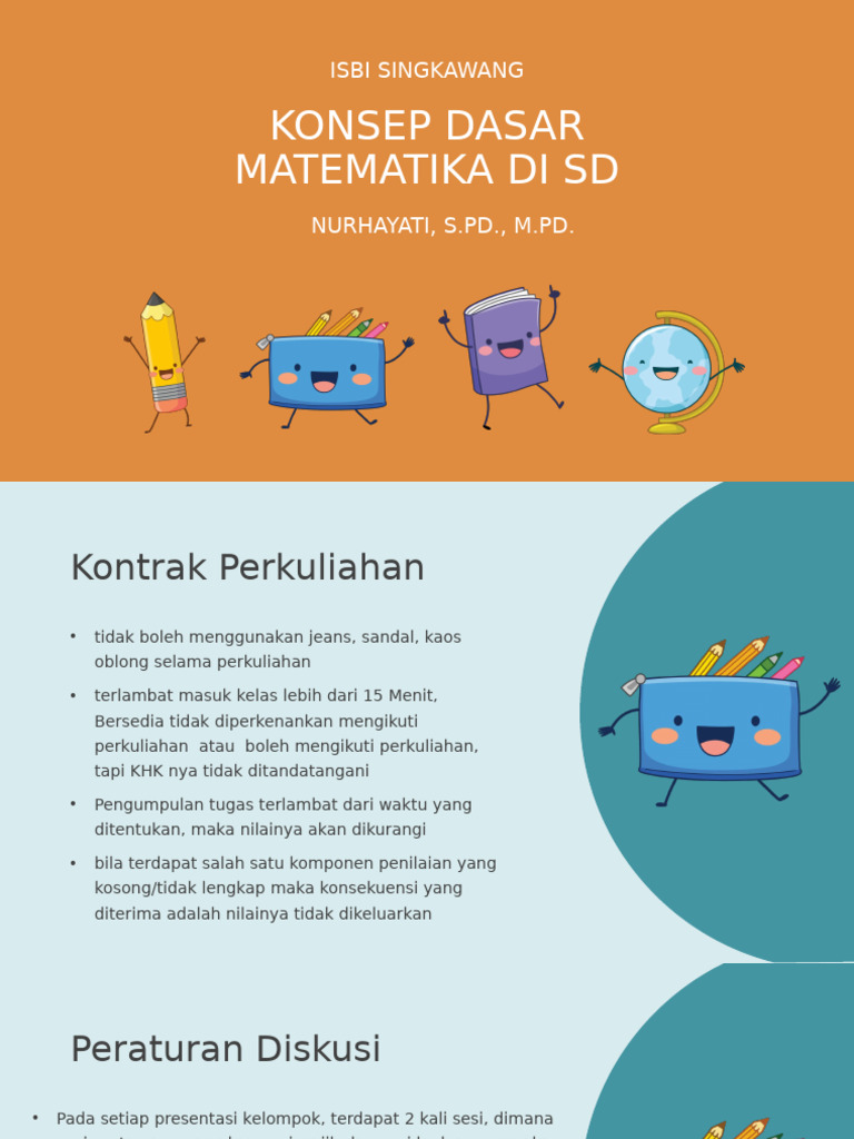 Konsep Dasar Matematika Di SD 2025 | PDF