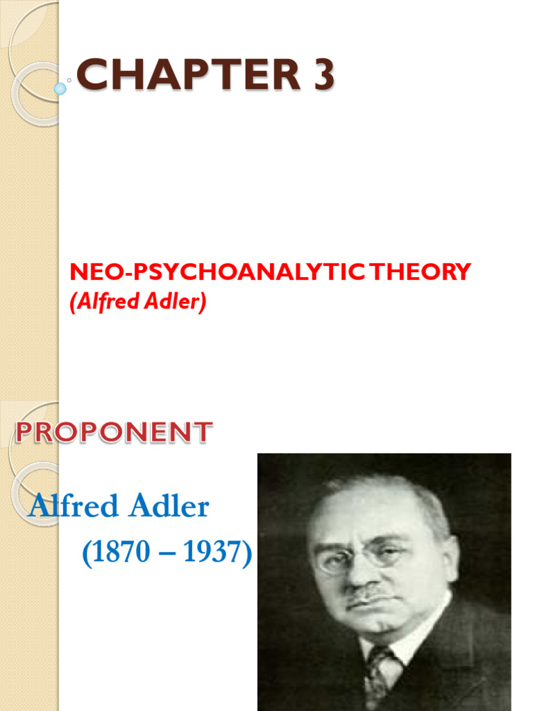 Chapter 3. Neo Psychoanalytic Alfred Adler 2 | PDF | Sigmund Freud ...