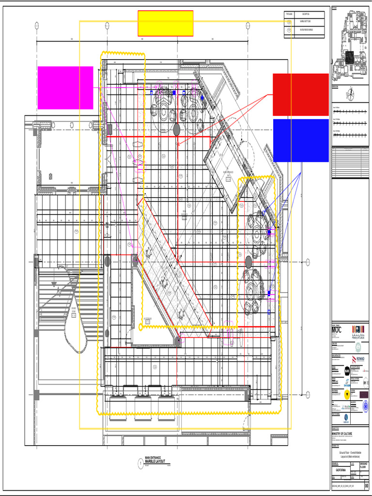 Main Entrance Marble Layout Plan | PDF