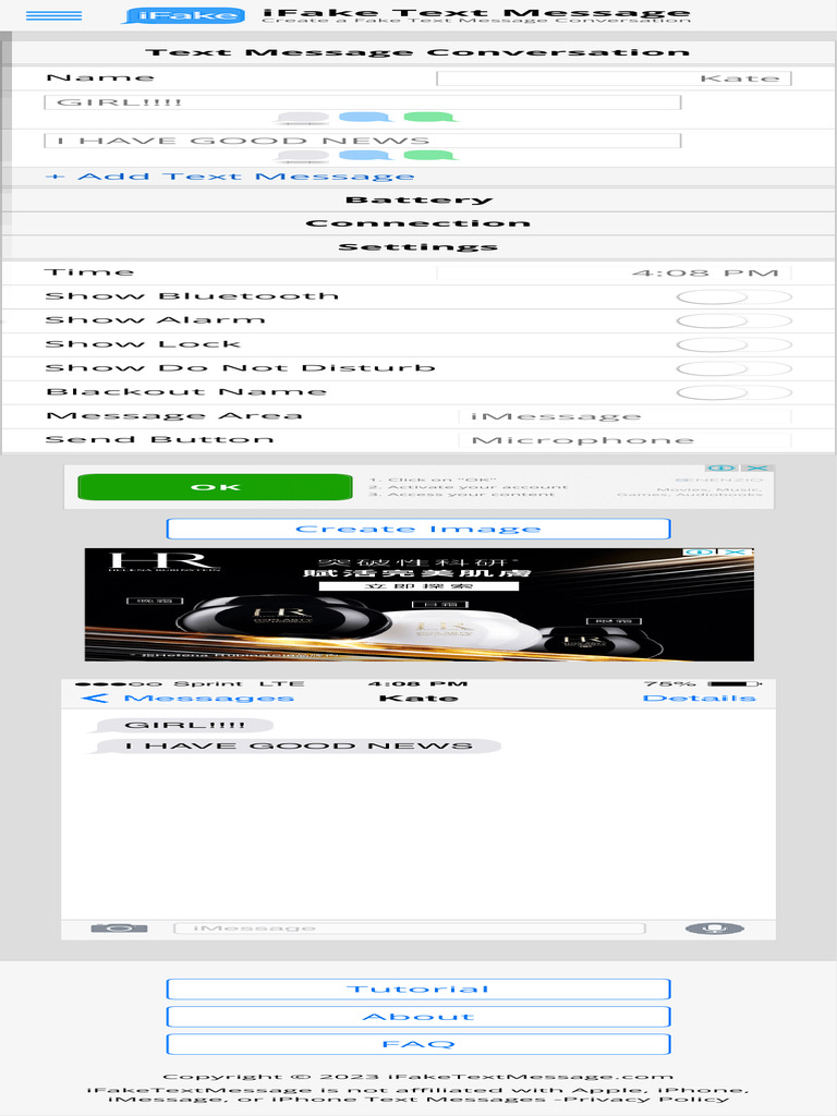 Create Fake Text Message Conversations | PDF