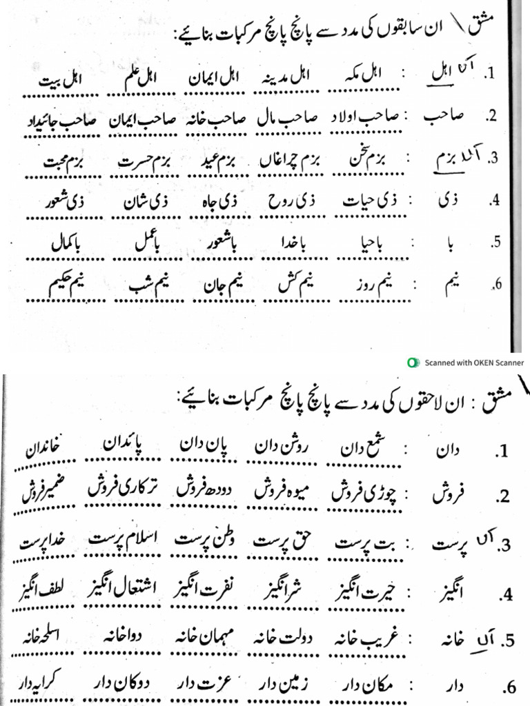 Urdu Grammar | PDF