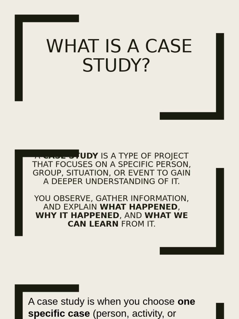 Understanding Case Studies: A Guide | PDF | Social Psychology | Human ...