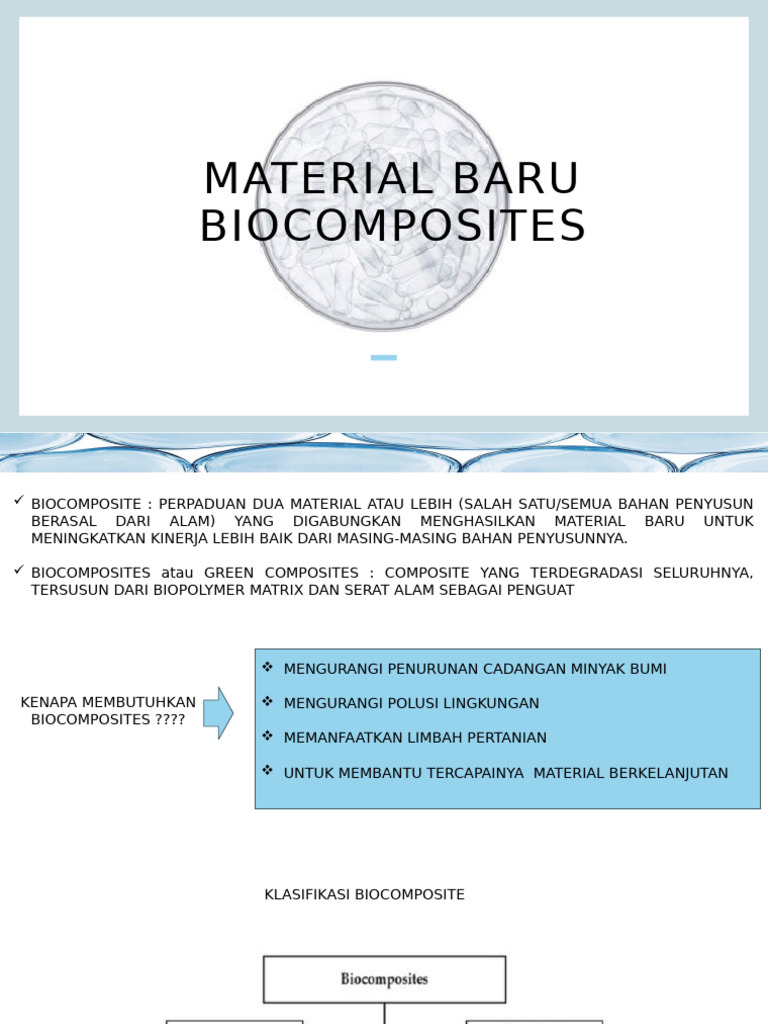 Material Baru Biocomposites | PDF