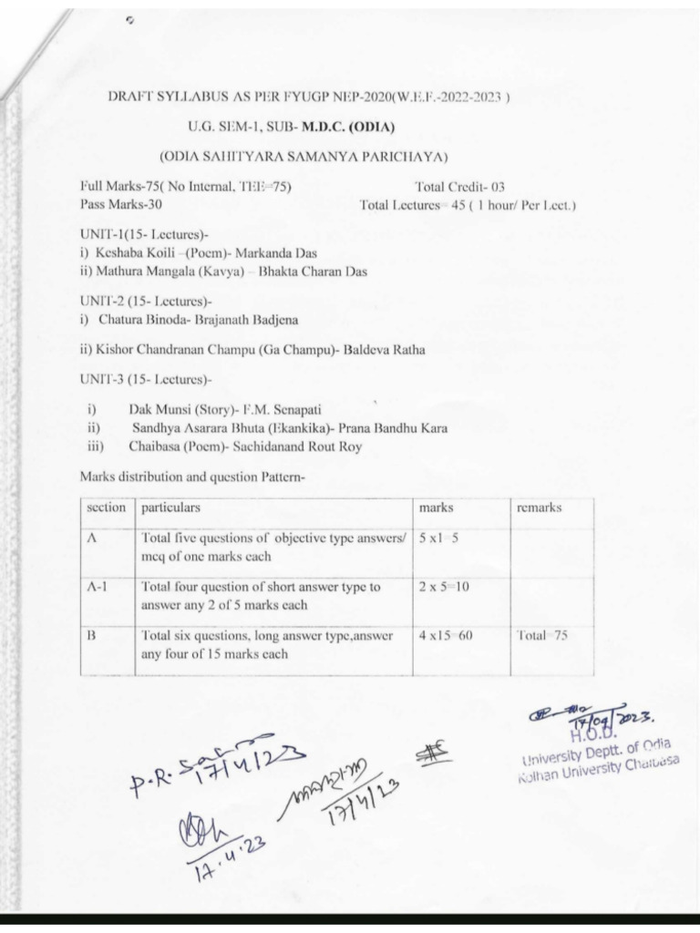 U.G.mathematics - MDC 1 | PDF