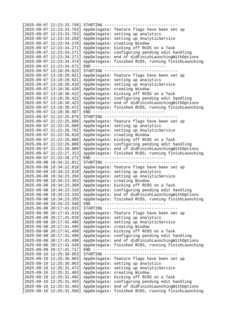 AppDelegate Initialization Logs | PDF | Software | Microsoft Windows