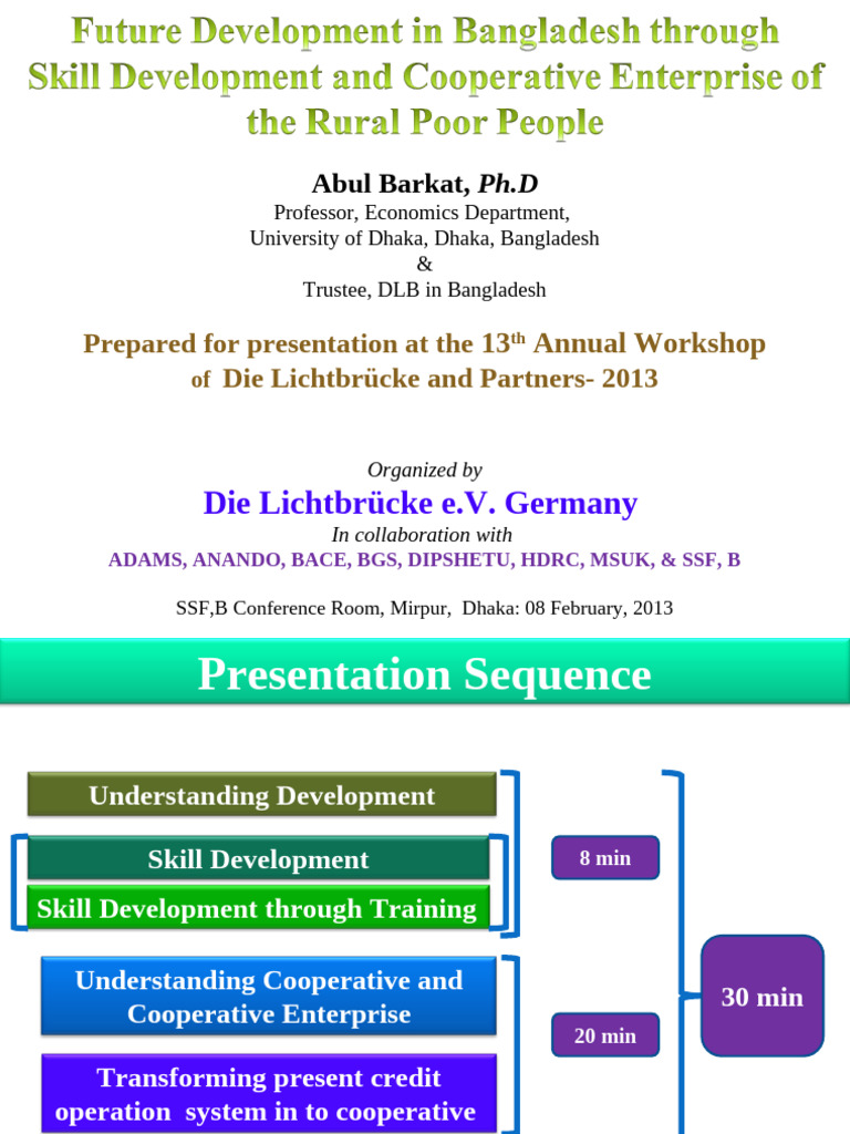 DLB Workshop Future Development in Bangladesh Through Skill Development ...