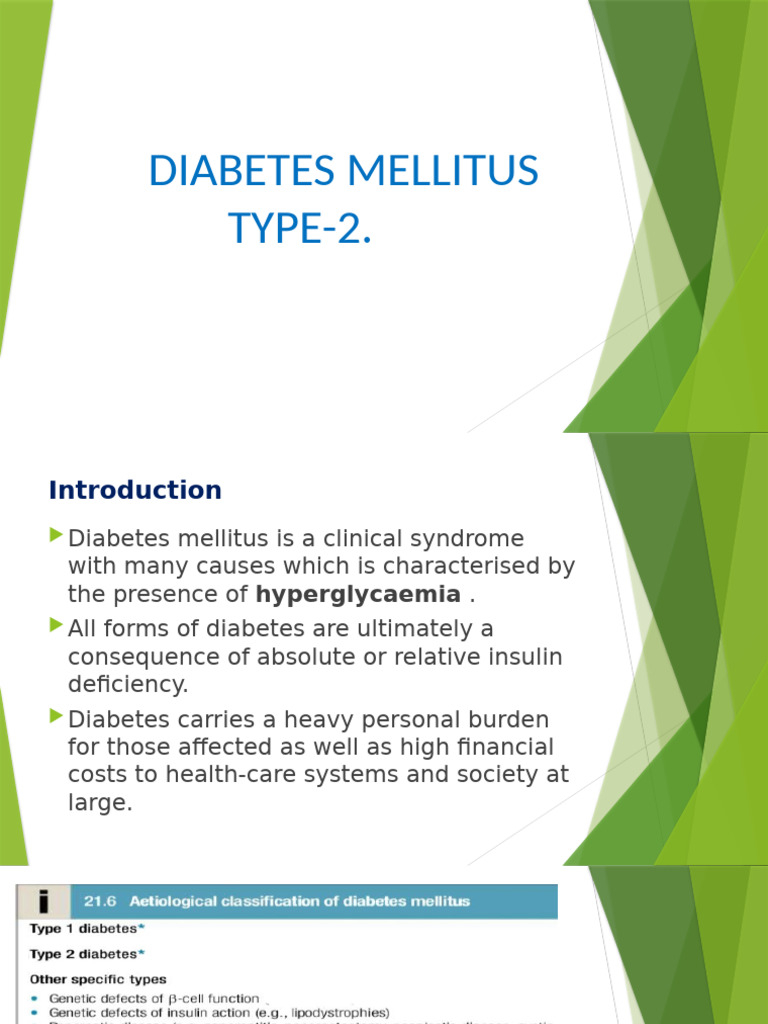 Understanding Type 2 Diabetes Mellitus | PDF