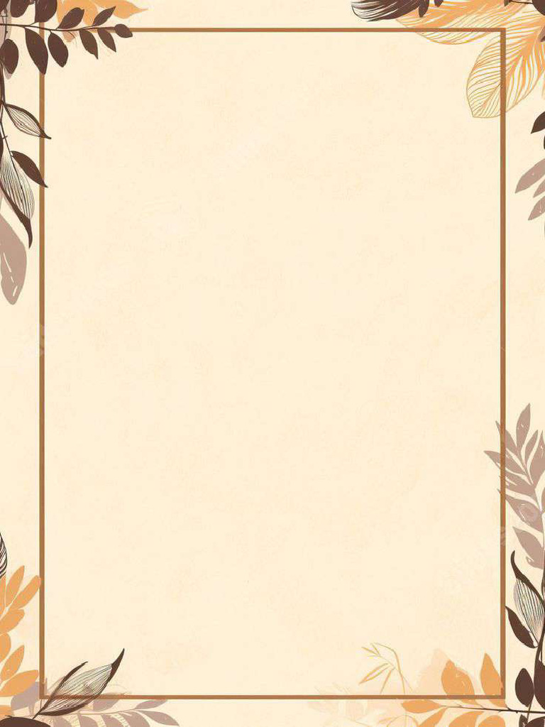 Free Bohemian Leaf Page Border Template For Word & Google Docs (2025) | PDF