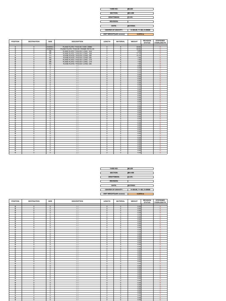 WA-409 Draft Document for Yard N1139 | PDF | Mechanics | Classical ...