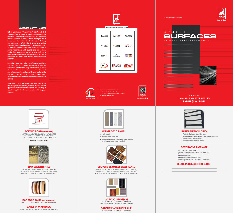 Alco Laminates Product Catalogue | PDF