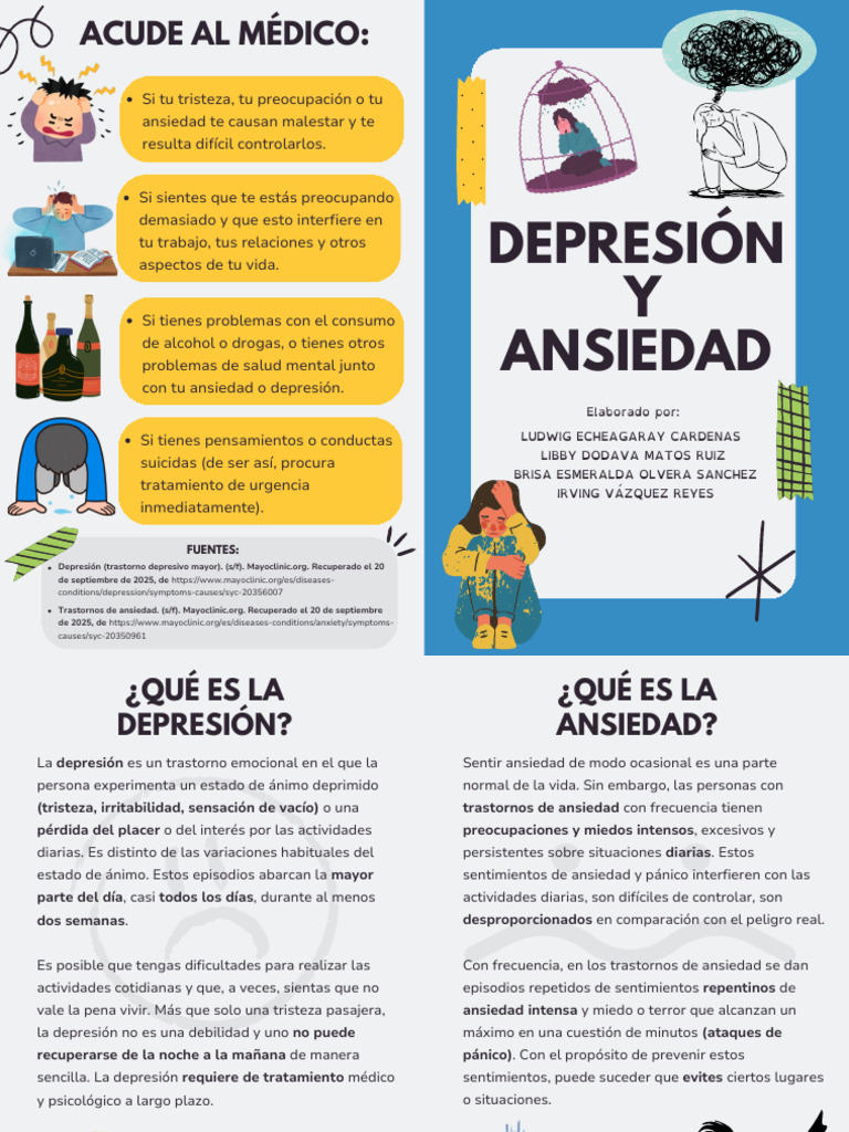 Guía sobre Depresión y Ansiedad | PDF | Ansiedad | Trastorno depresivo ...