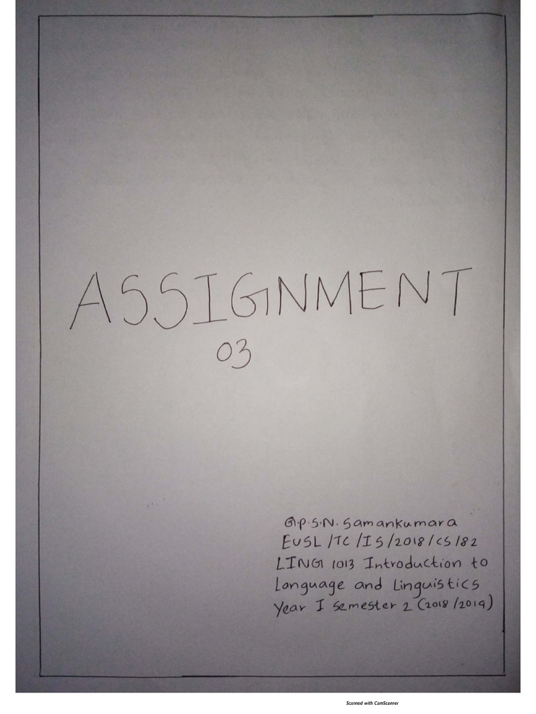 Assignment 03 | PDF