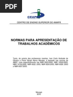 Normas para apresentar trabalhos acadêmicos