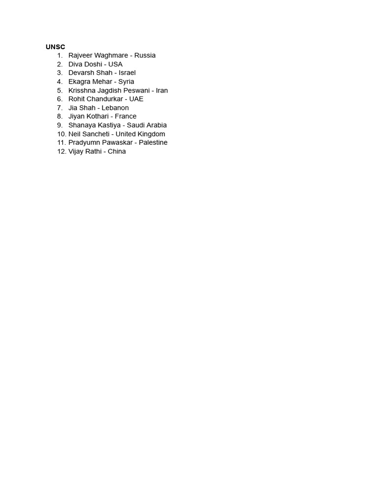 Unsc | PDF